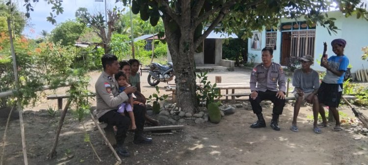 Polsek Alor Timur Laksanakan Patroli dan Sambang Kamtibmas di Desa Maritaing