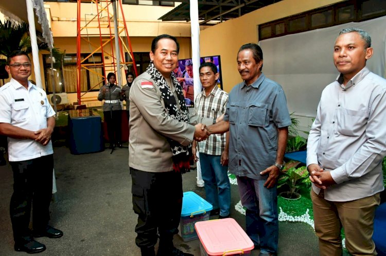 Wujud Kepedulian, Kapolda NTT Resmikan 9 Titik Sumur Bor dan Pos Kamling Nusantara di Kota Kupang