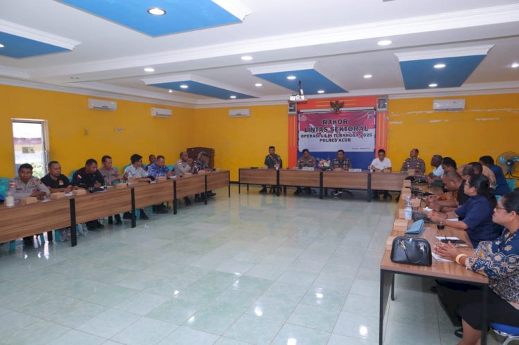 Polres Alor Gelar Rakor Lintas Sektoral Menyambut Operasi Lilin Turangga 2025, Siap Amankan Natal dan Tahun Baru di Kabupaten Alor