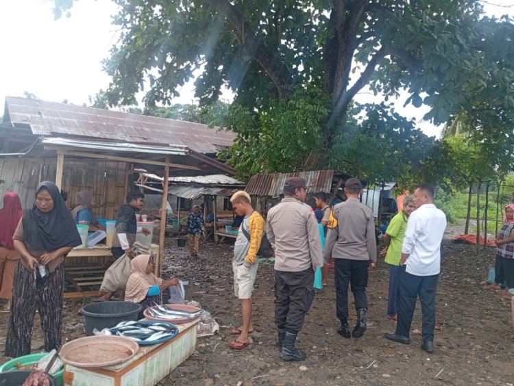 Polsek Pantar Laksanakan Patroli Dialogis dan Pengamanan Pasar Kabir