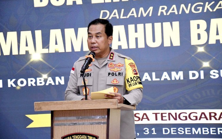 Kapolda NTT Pimpin Doa Lintas Agama Sambut Malam Tahun Baru 2026, Wujud Empati bagi Korban Bencana di Sumut dan Aceh