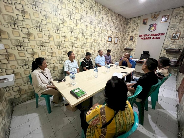 Sat Reskrim Polres Alor Sosialisasikan Pembentukan Desk Ketenagakerjaan