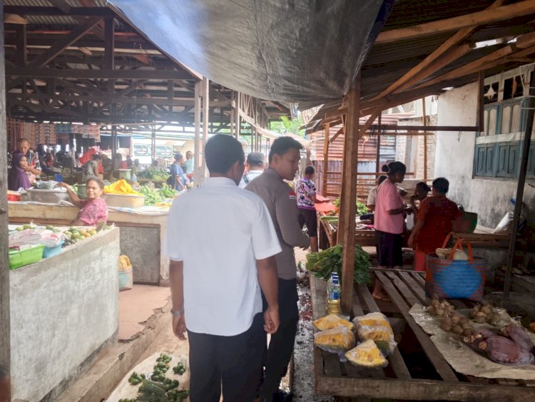 Polsek Abad Laksanakan Patroli dan Pengamanan Pasar Rakyat Moru