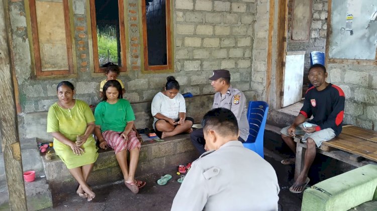 Patroli Kamtibmas dan Sambang Warga, Polsek Alor Timur Berikan Himbauan Keamanan dan Kewaspadaan Cuaca Ekstrem