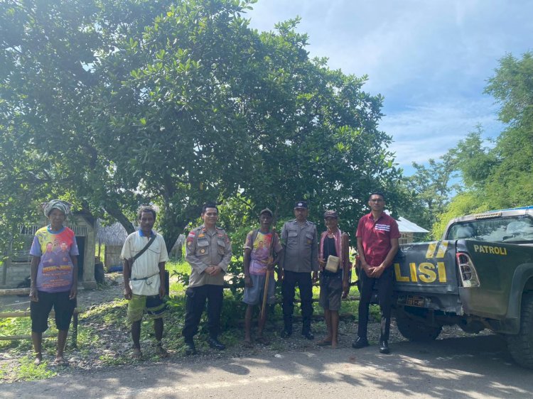 Patroli Dialogis, Polsek Alor Timur Ajak Warga Kolana Utara Jaga Kamtibmas