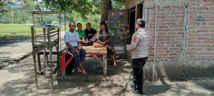 Sambang Humanis Polsek Pantar Perkuat Sinergi Warga Kabir Jaga Kamtibmas di Bulan Ramadhan