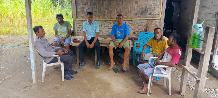 Polsek Alor Timur Laksanakan Patroli Dialogis dan Sambang Kamtibmas di Desa Maritaing