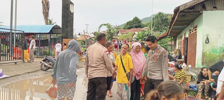 Patroli Dialogis dan Pengamanan Pasar Bakalang, Polsubsektor Pantar Timur Jaga Situasi Tetap Kondusif