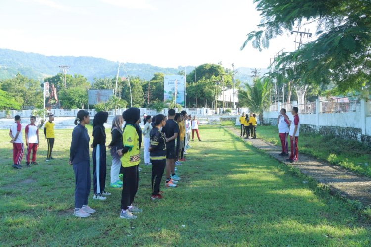 Polres Alor Gelar Bimbingan dan Latihan Kesamaptaan Jasmani bagi Casis Penerimaan Polri T.A. 2026