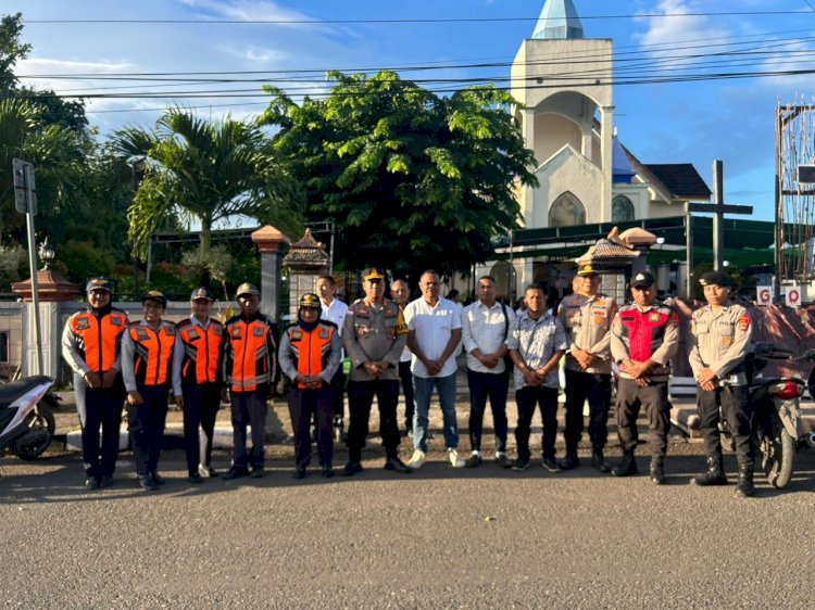 Kapolres Alor Tinjau Pengamanan Ibadah Paskah, Berjalan Aman dan Kondusif