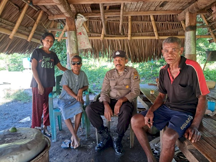 Polsek Alor Timur Laksanakan Patroli Dialogis dan Sambang Kamtibmas di Desa Maritaing