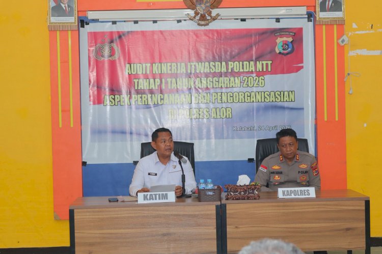 ITWASDA POLDA NTT LAKUKAN AUDIT KINERJA DI POLRES ALOR, TEKANKAN TERTIB ADMINISTRASI