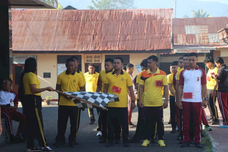 Polres Alor Gelar Tes Kesamaptaan Jasmani Berkala Semester I Tahun 2026
