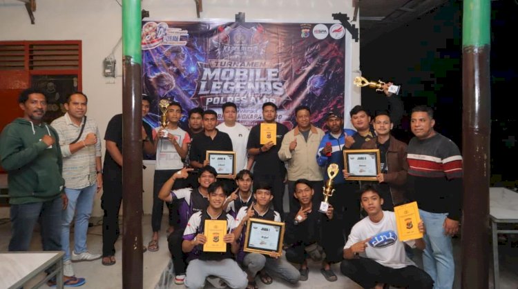 TIM 76 APEL RAIH JUARA MOBILE LEGENDS KAPOLRI CUP TINGKAT POLRES ALOR, KAPOLRES RESMI TUTUP TURNAMEN