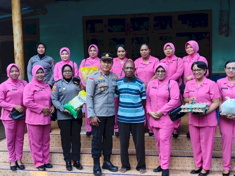 Jelang Hari Bhayangkara ke-80, Polsek Alor Barat Daya Bersama Bhayangkari Gelar Anjangsana kepada Purnawirawan dan Warakawuri Polri
