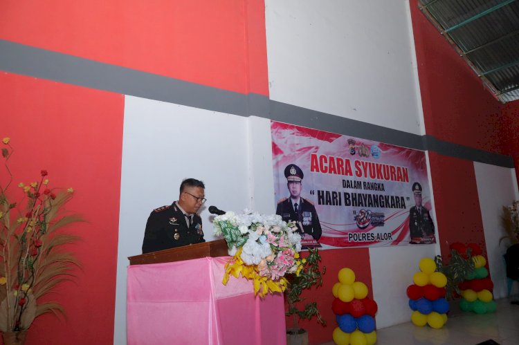 Polres Alor Gelar Syukuran Hari Bhayangkara Ke-80, Perkuat Komitmen Polri Presisi dan Sinergitas Bersama Masyarakat