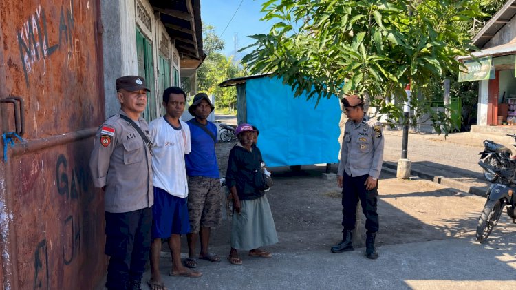 Polsek Alor Barat Daya Gelar Patroli Dialogis di Pasar Rakyat Moru, Ajak Masyarakat Bersama Jaga Kamtibmas