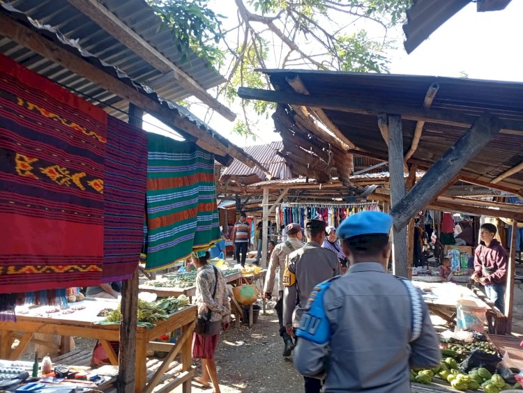 Polsek Pantar Intensifkan Patroli Dialogis di Pasar Kabir, Perkuat Kamtibmas dan Cegah Tindak Kriminal