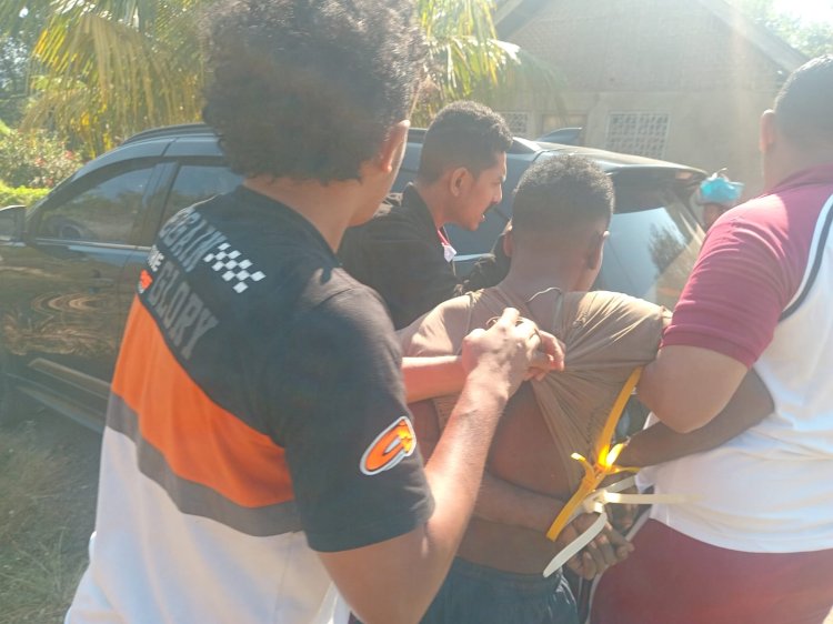Tim Unit Pidum Satreskrim Polres Alor Bersama Tim URC Berhasil Tangkap Pelaku Penganiayaan Berat yang Buron Selama Berbulan-bulan