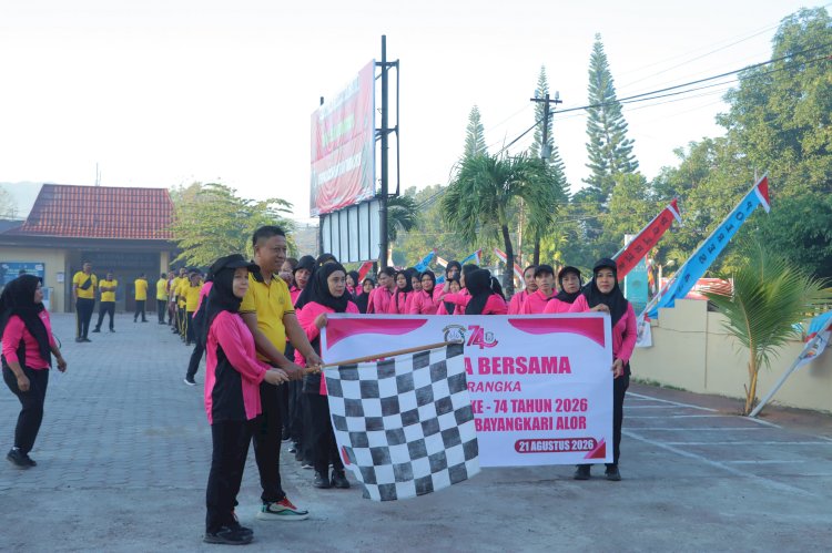 Bhayangkari Cabang Alor Gelar Olahraga Bersama Sambut HKGB Ke-74 Tahun 2026