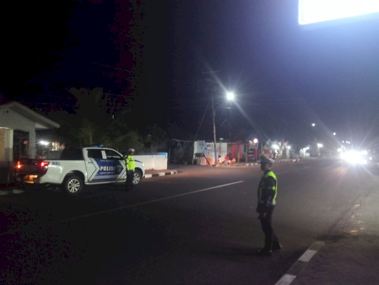 Satlantas Polres Alor Gelar Patroli Kamseltibcarlantas, Wujudkan Keamanan dan Ketertiban Berlalu Lintas di Kota Kalabahi