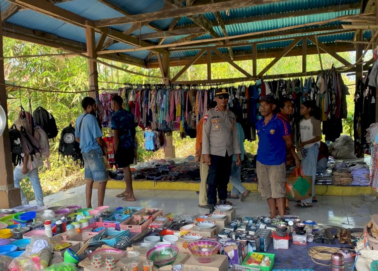 Polsek Pantar Barat Intensifkan Pengamanan Pasar Rakyat Maliang, Aktivitas Warga Berjalan Aman dan Lancar