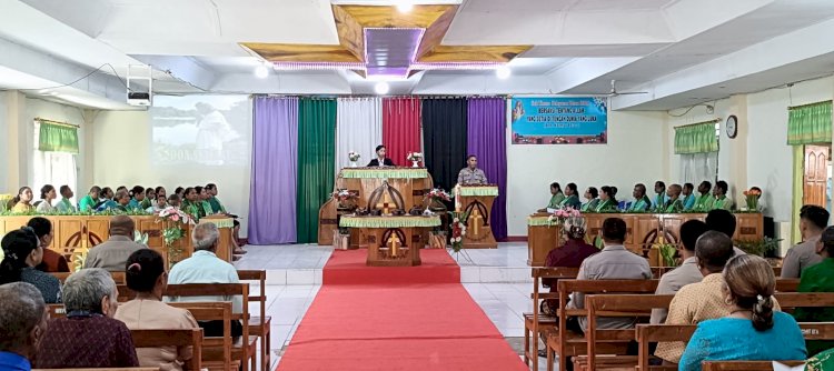 Minggu Kasih Polres Alor, Wakapolres Ajak Orang Tua Awasi Pergaulan Anak dan Masyarakat Bersama Jaga Kamtibmas