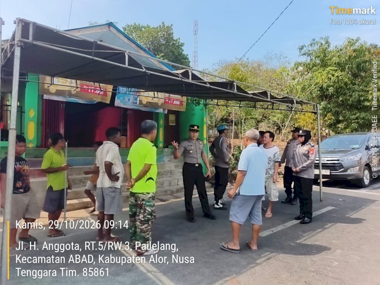 Polsek Alor Barat Daya Gelar Patroli dan Sambang Kamtibmas, Ajak Masyarakat Jaga Keamanan dan Ketertiban