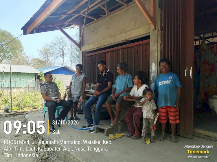 Polsek Alor Timur Laut Intensifkan Sabtu Keliling, Ajak Warga Cegah Konsumsi Miras dan Jaga Kamtibmas