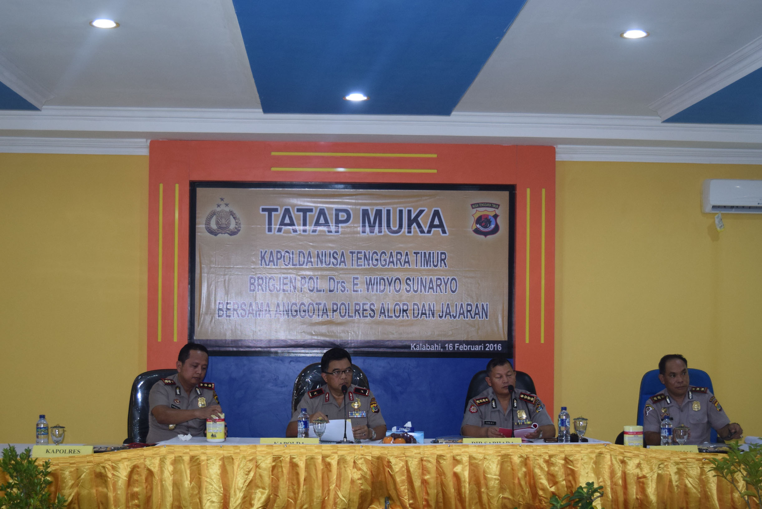 KUNJUNGAN KERJA KAPOLDA NTT DI MAPOLRES ALOR