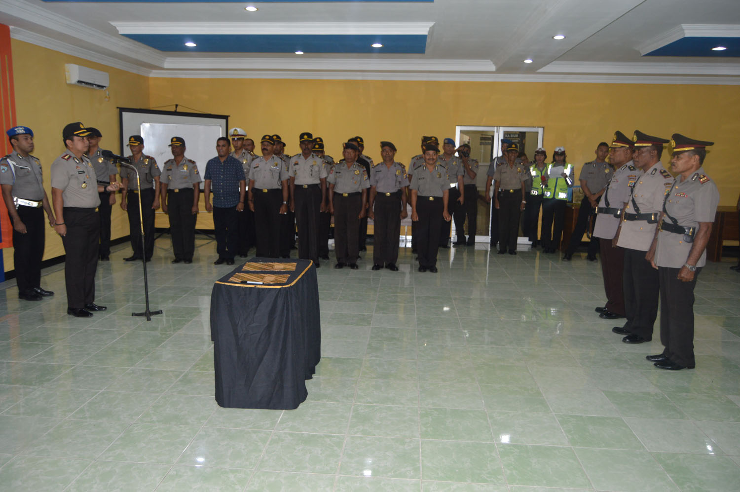 Polres Alor Gelar Serah Terima Jabatan Di Aula Polres Alor