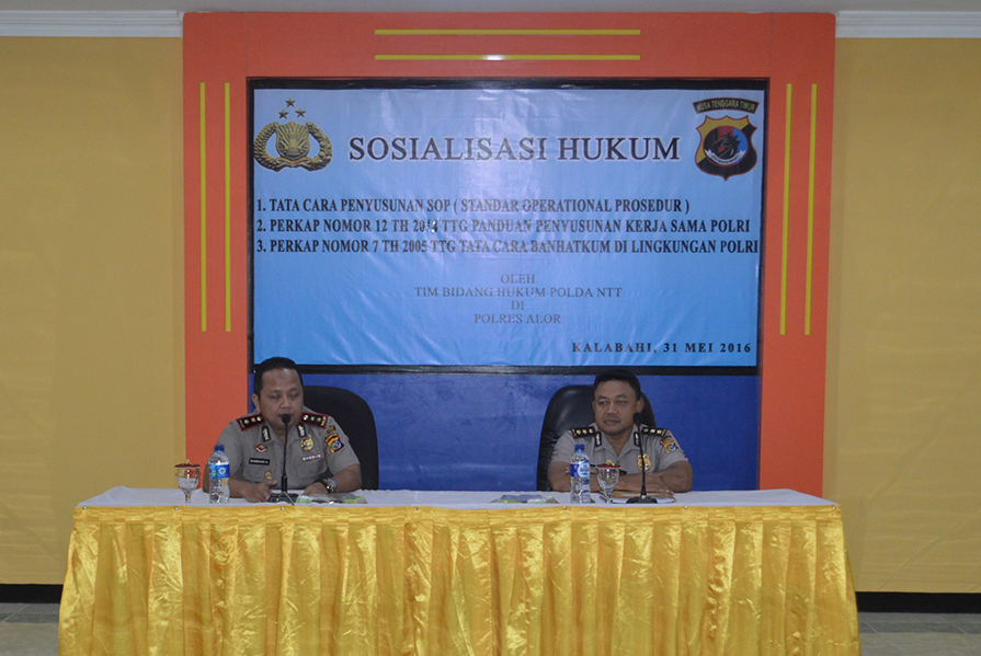 Kunjungan Ka Bidkum Polda NTT Di Polres Alor