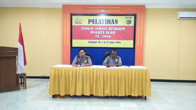 Tingkatkan Kemampuan Personil, Sat Reskrim Polres Alor Gelar Pelatihan Fungsi Kepolisian