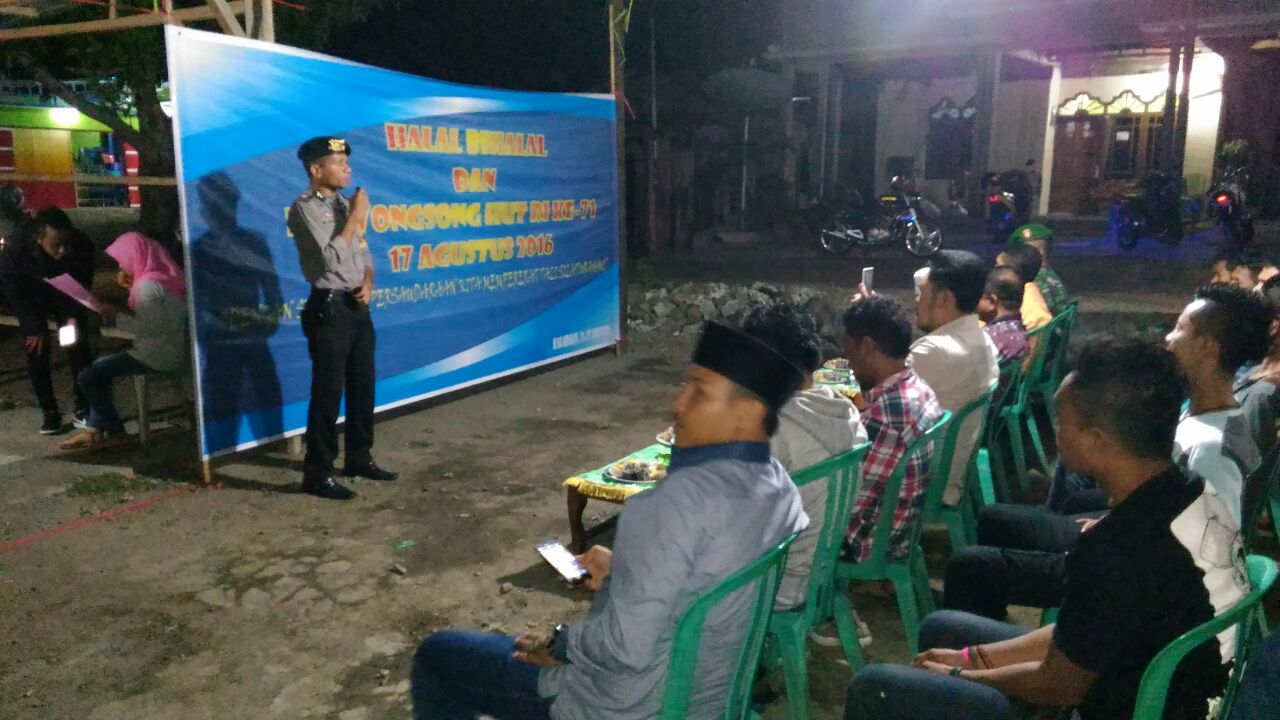 Jalin Silaturahmi Dengan Masyarakat Brigpol M. Rusli hadiri Acara Halal Bihalal