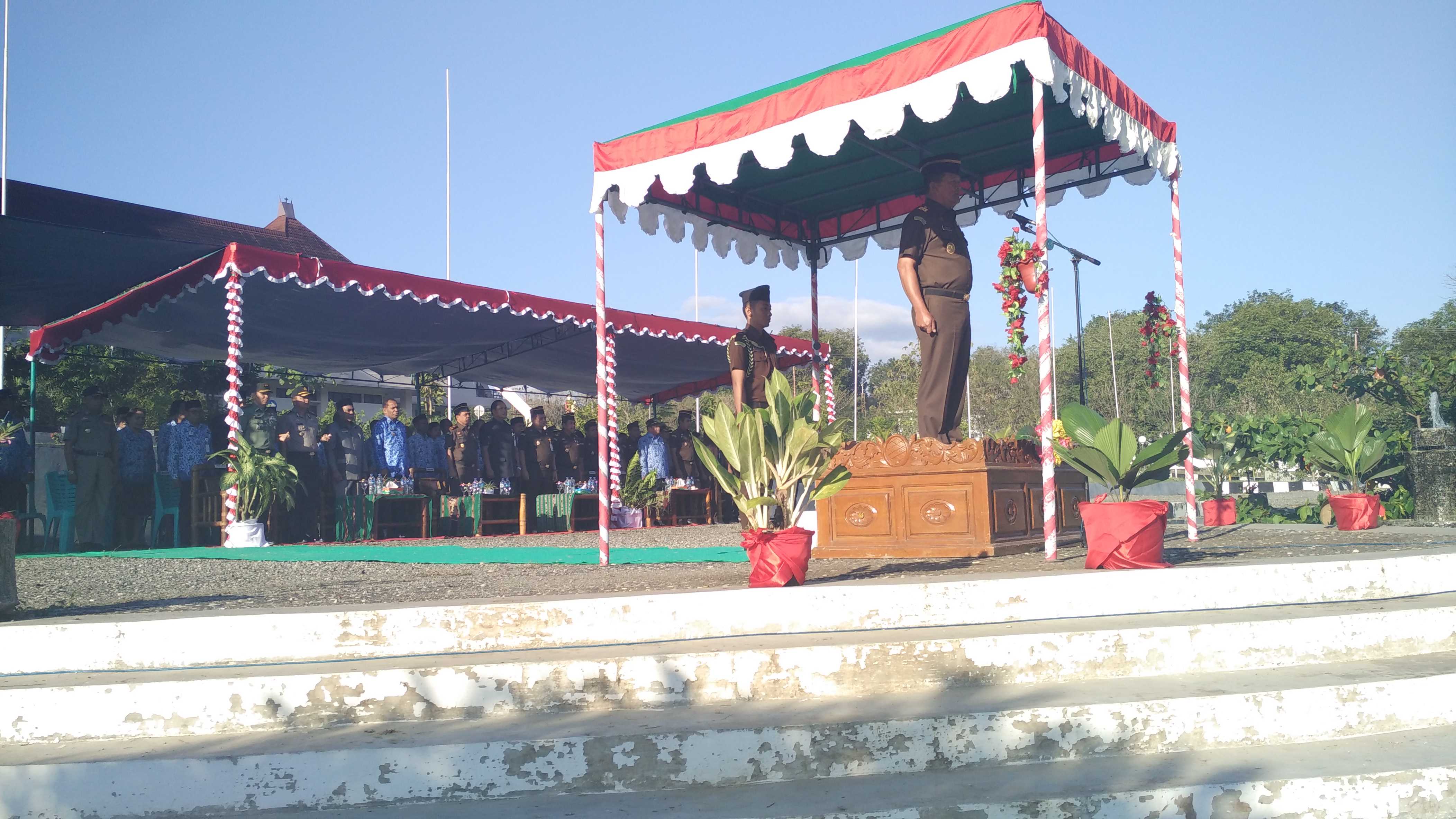 Kapolres Alor Hadir Dalam Apel Kesadaran Di Korpri Yang Dipimpin Kepala Kejaksaan Tinggi NTT John W. Purba, SH, M.H