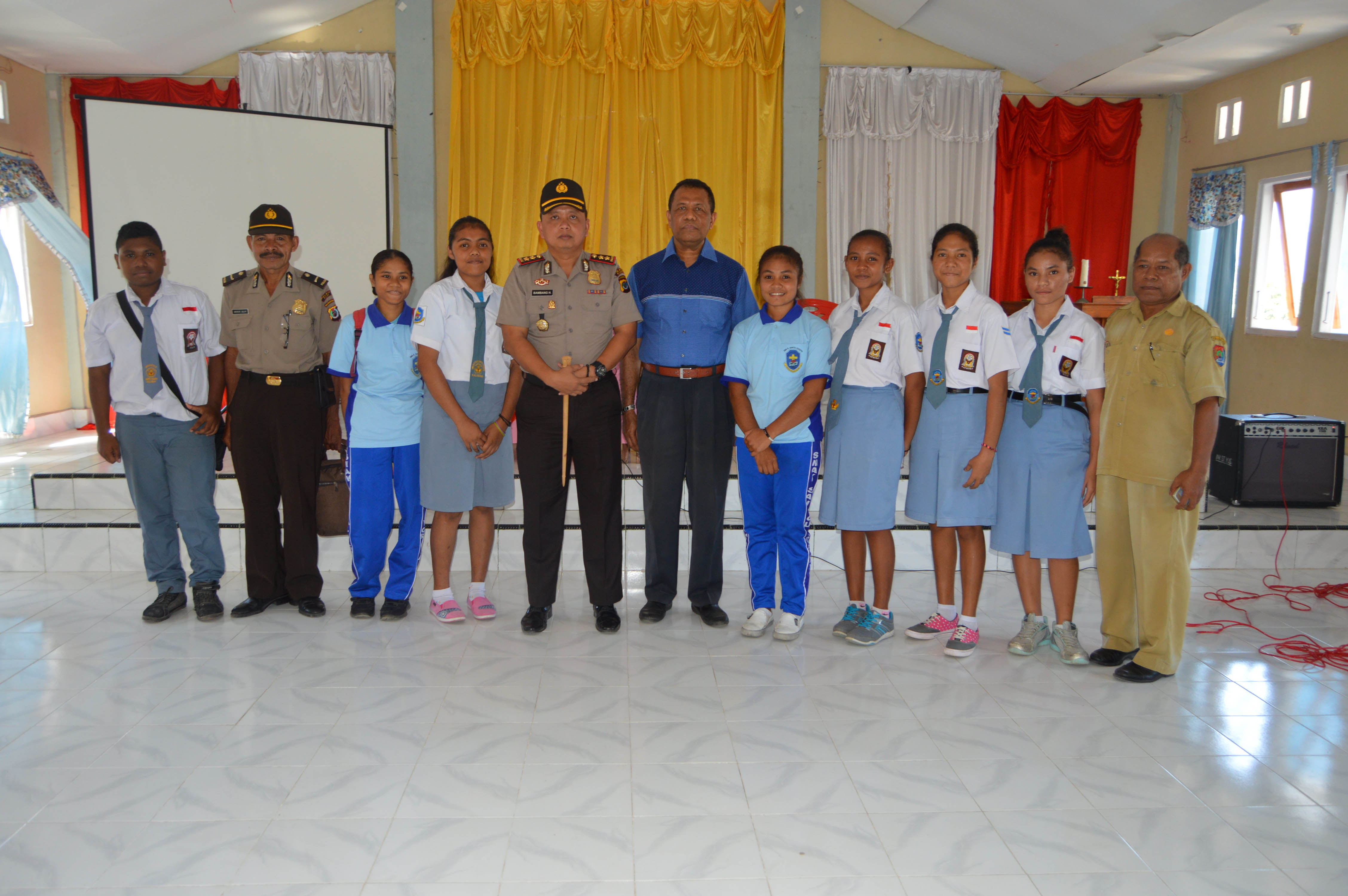 Kapolres Alor Turun Langsung Sosialisasi Kamtibamas Di SMA ST YOSEPH Kalabahi