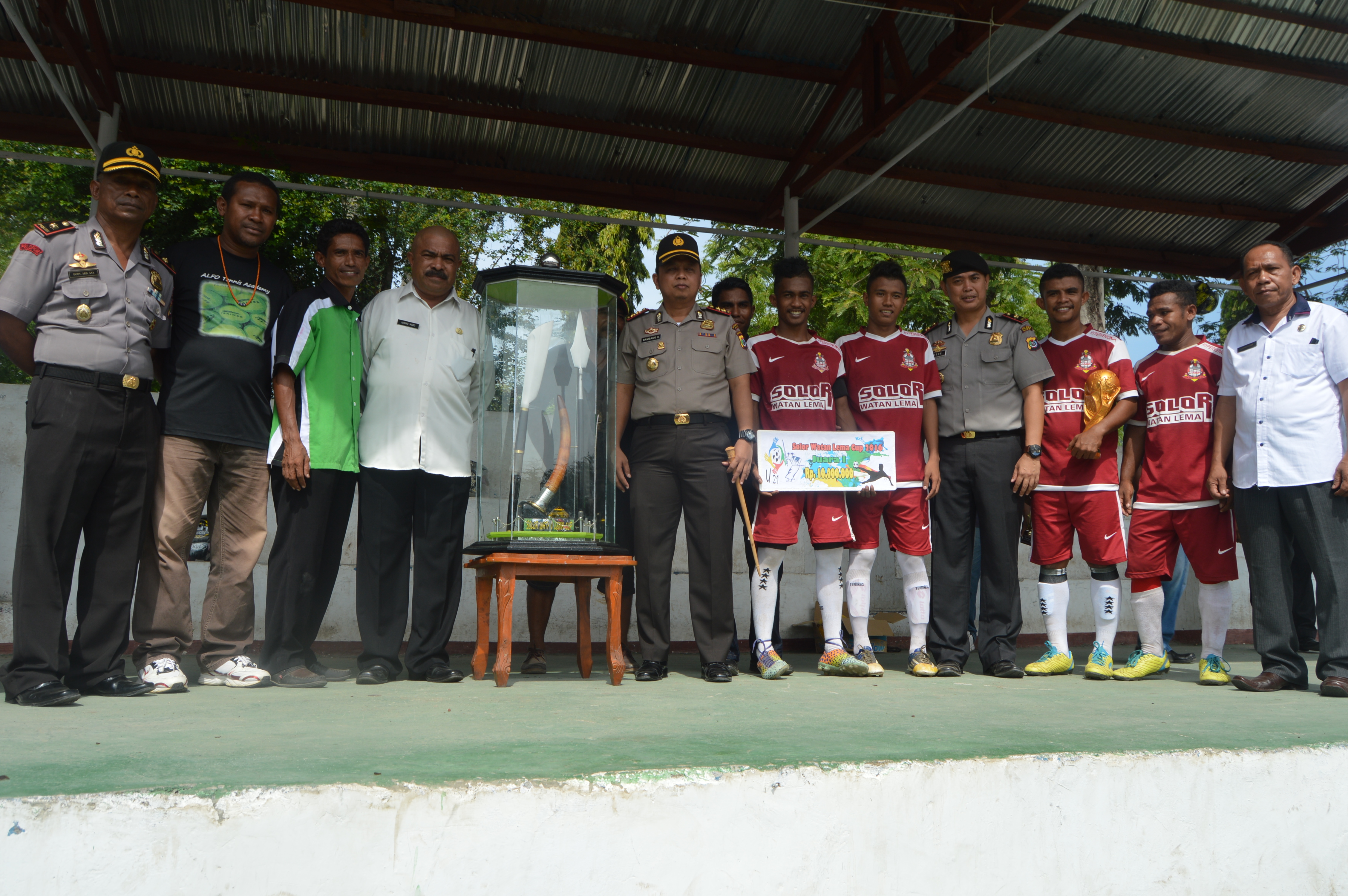 PENGAMANAN FINAL SEPAKBOLA SOLOR WATAN LEMA CUP