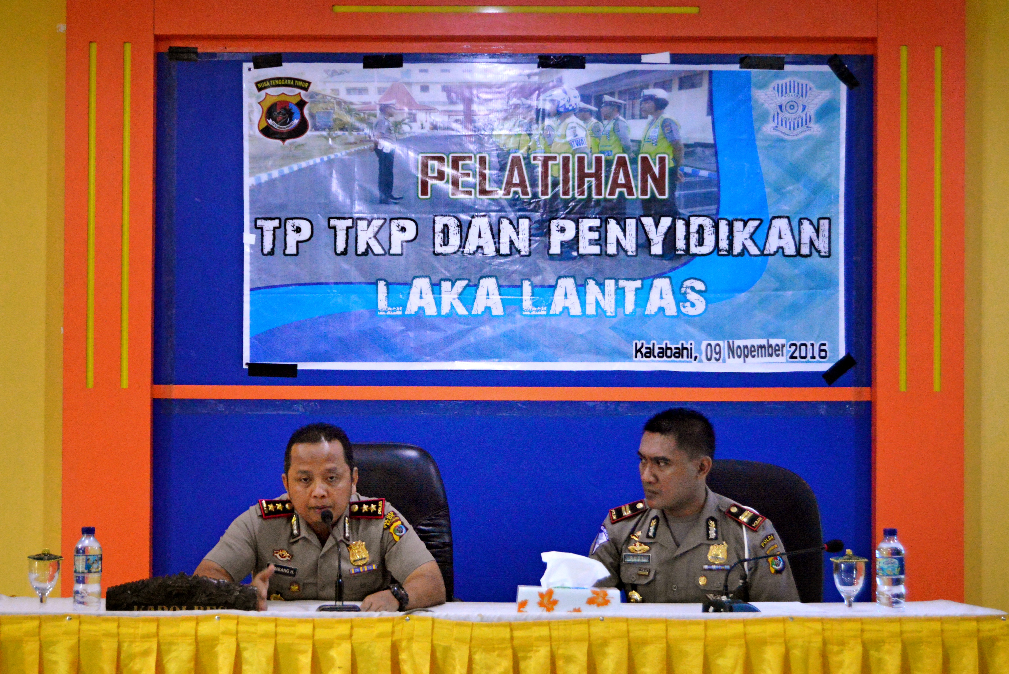 Tingkatkan Profesionalisme Sat Lantas Polres Alor Melaksanakan Pelatihan TP TKP Dan Penyidikan Laka Lantas