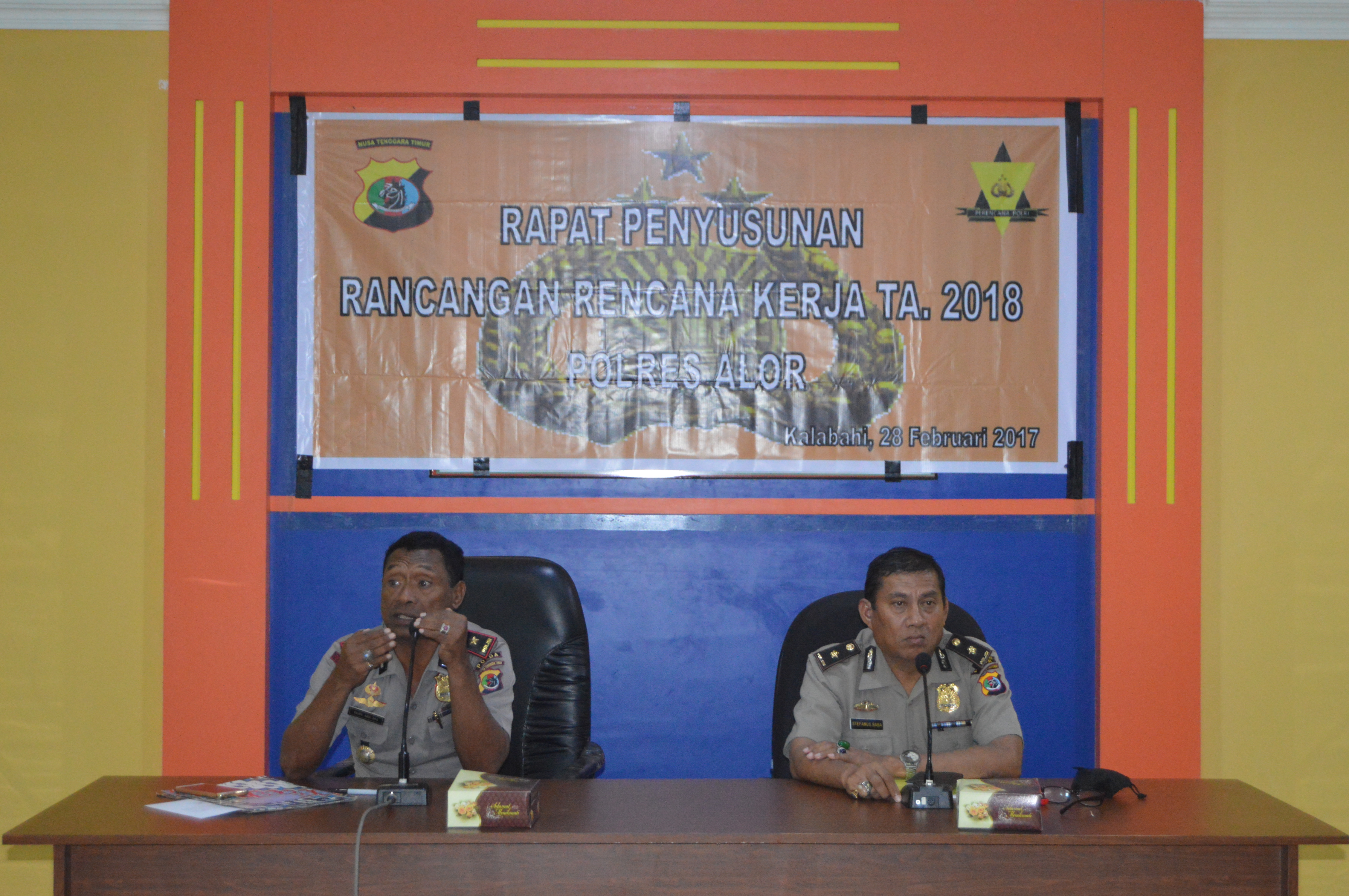 Polres Alor Menggelar Rapat Penyusunan Rencana Kerja T.A 2018