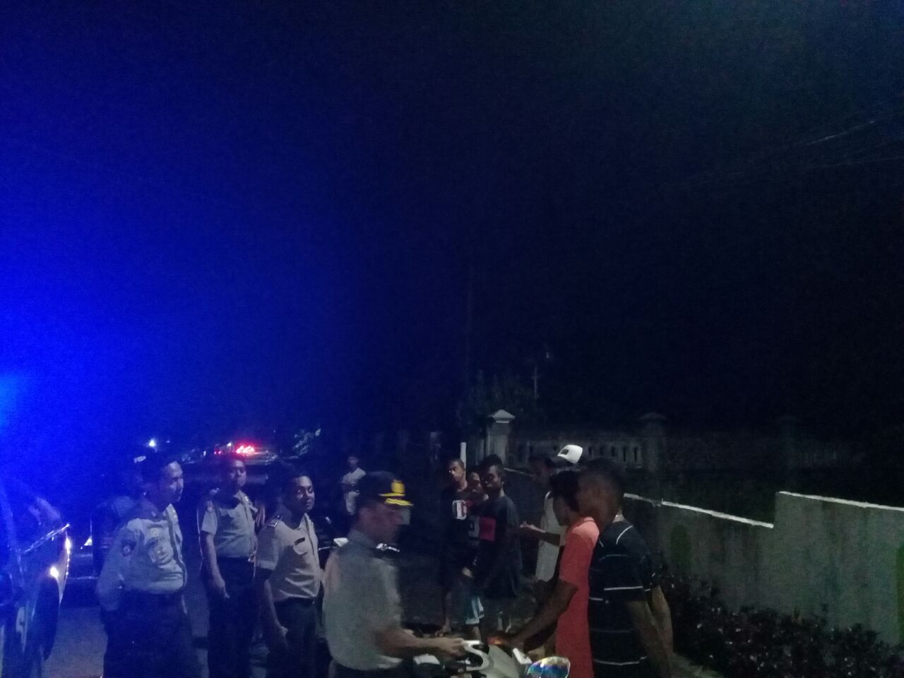 Antisipasi Gangguan Kamtibmas, Polres Alor Laksanakan Patroli Malam