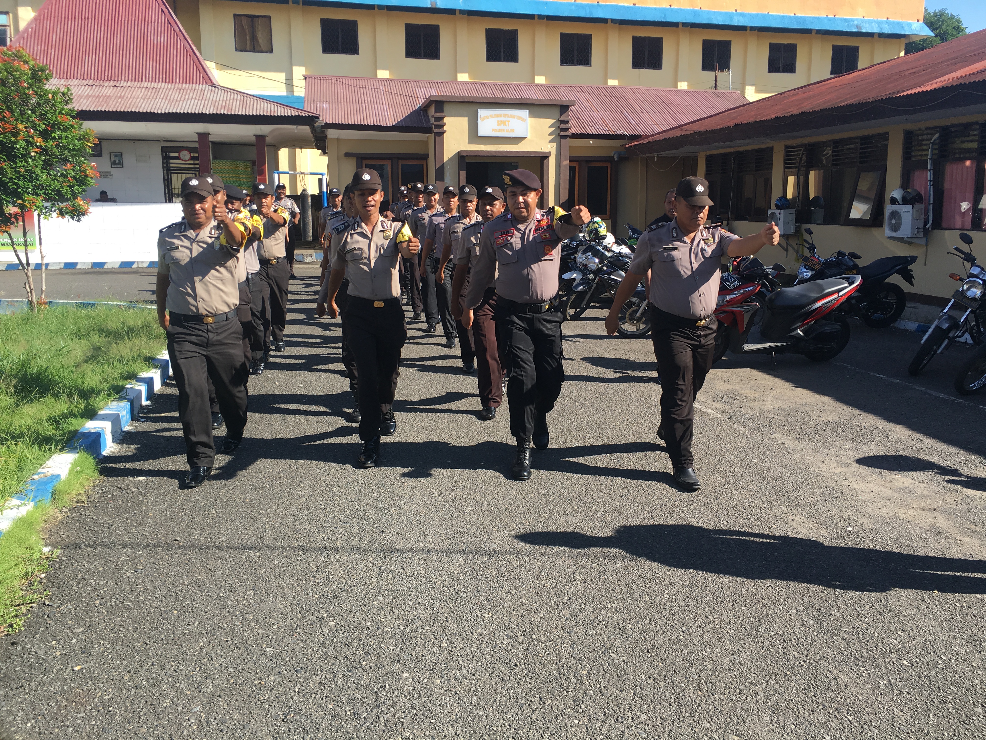 Polres Alor Lakukan Latihan PBB