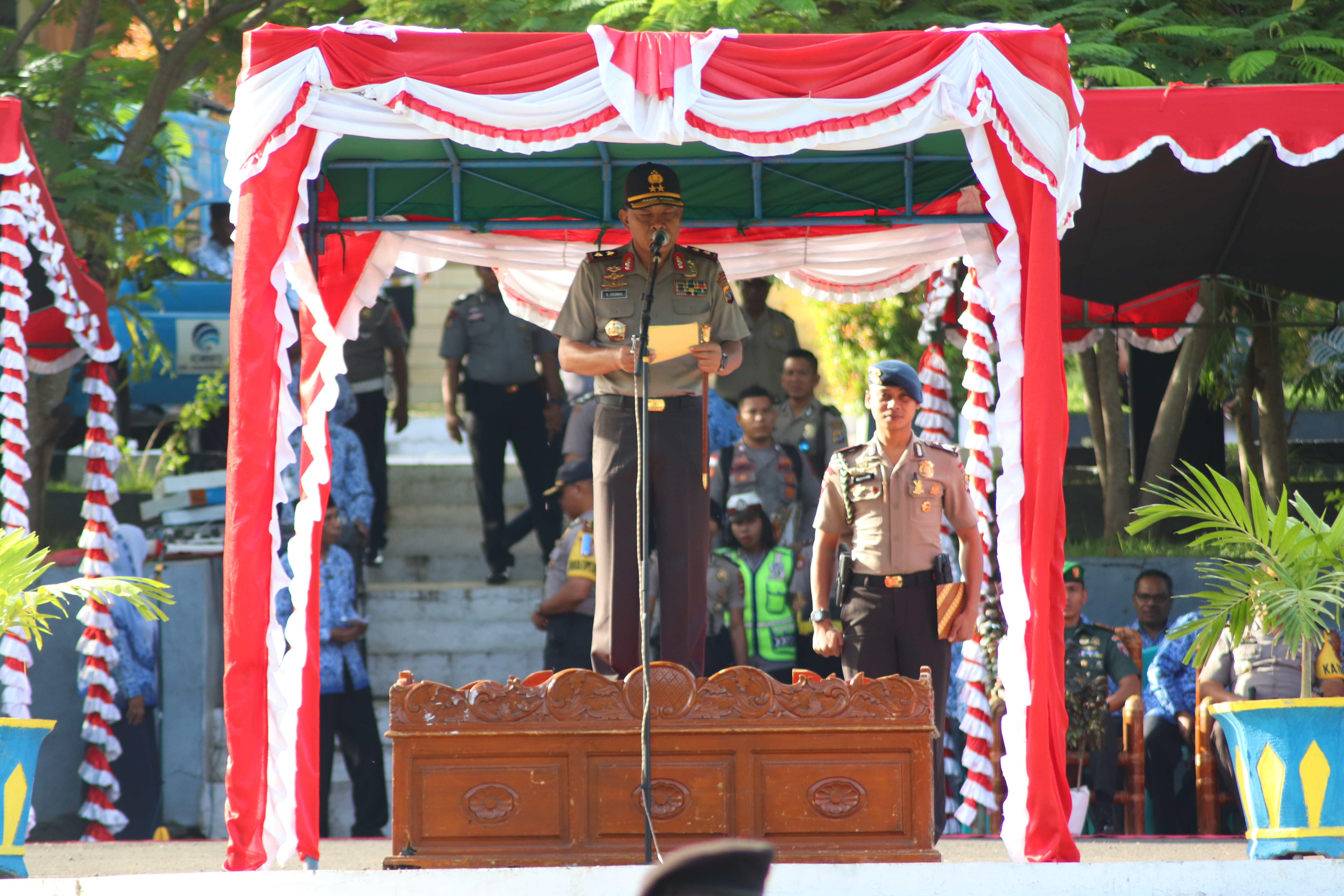 Kapolda NTT Pimpin Apel Gabungan Jajaran ASN Kabupaten Alor