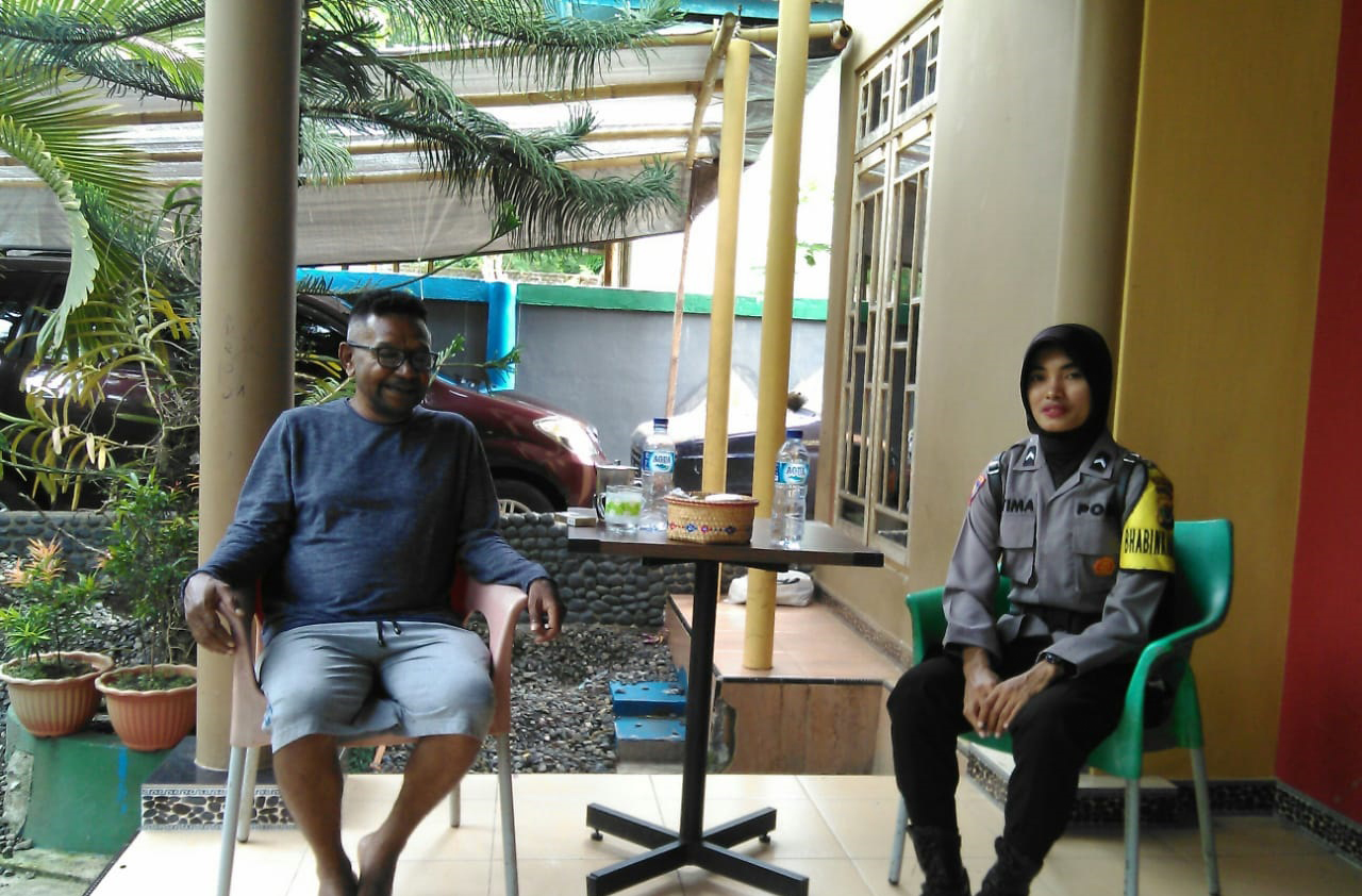 Sambang, Bhabinkamtibmas Himbau Jaga Kamtibmas