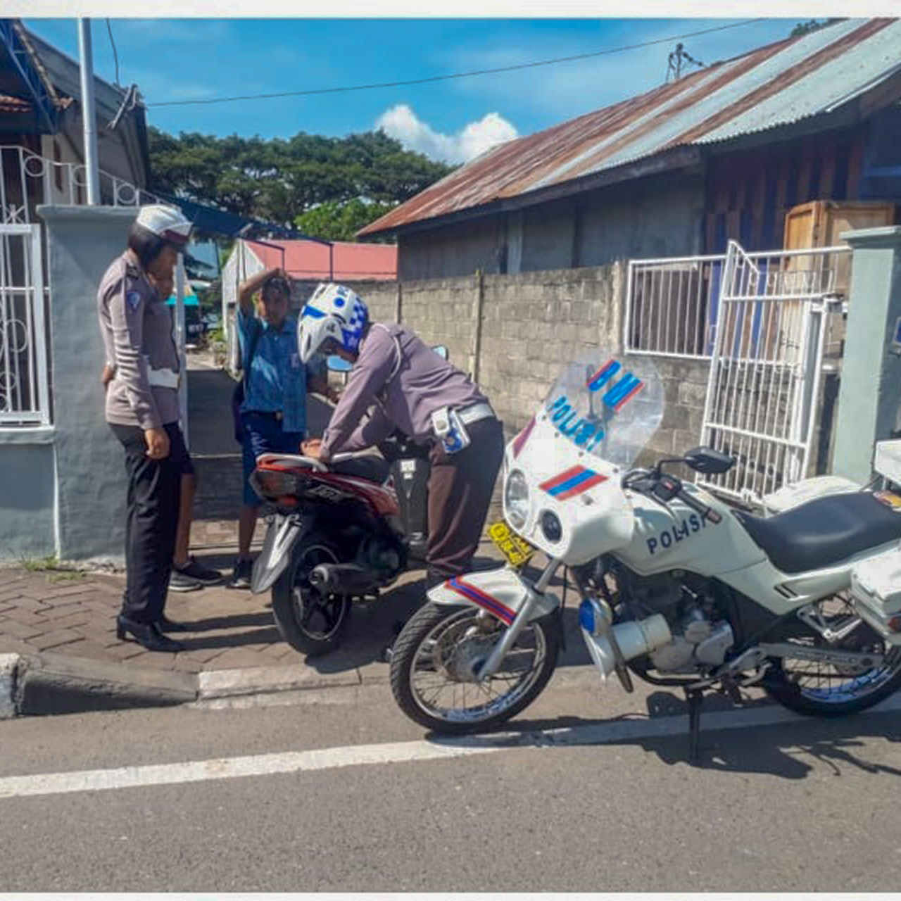 Lantas Polres Alor Lakukan Tertib Lalin