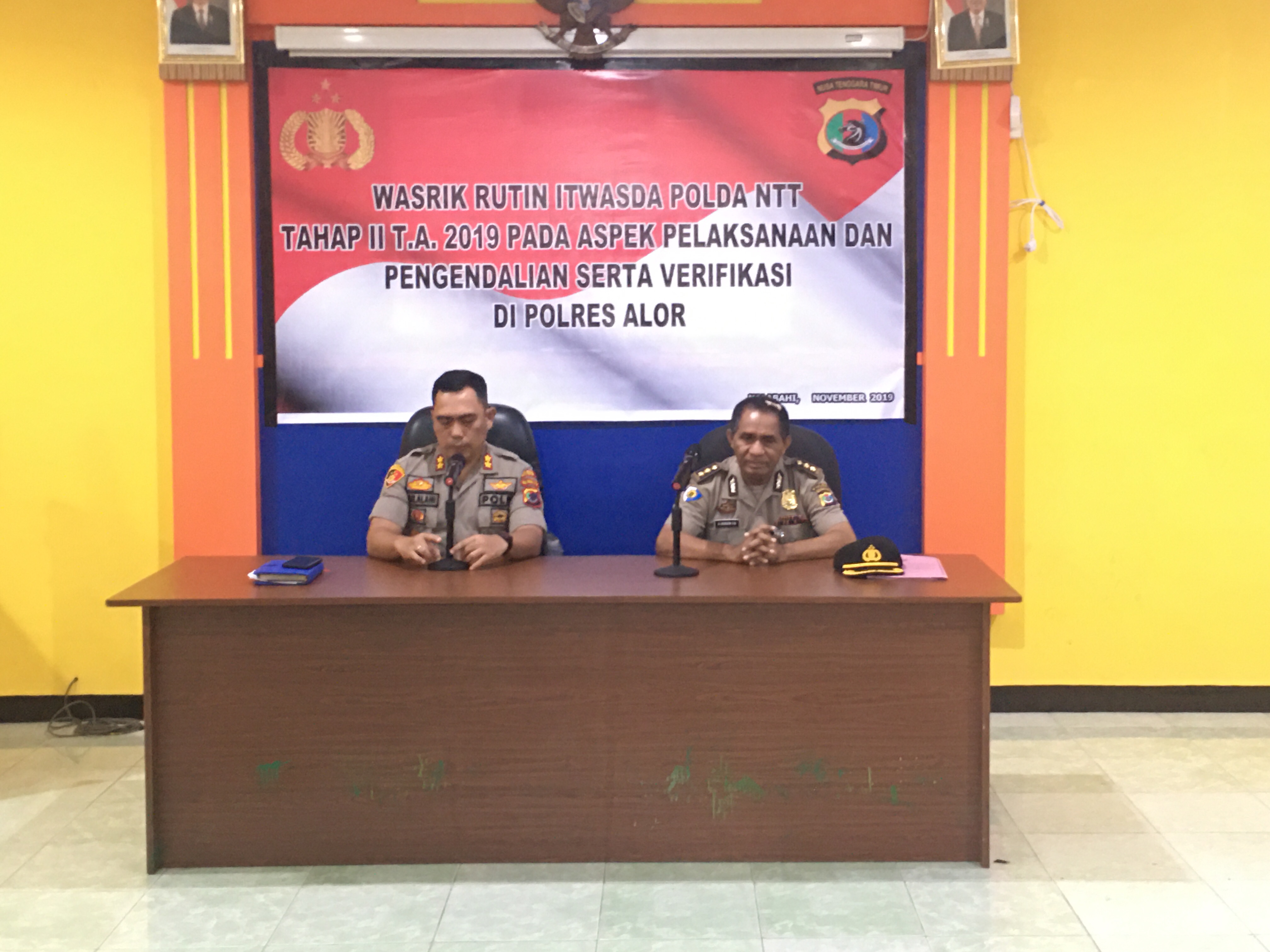 Polres Alor Terima Kunjungan Tim Wasrik Itwasda Polda NTT