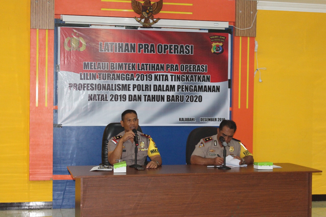 Polres Alor Laksanakan Latihan Pra Operasi Lilin Turangga 2019