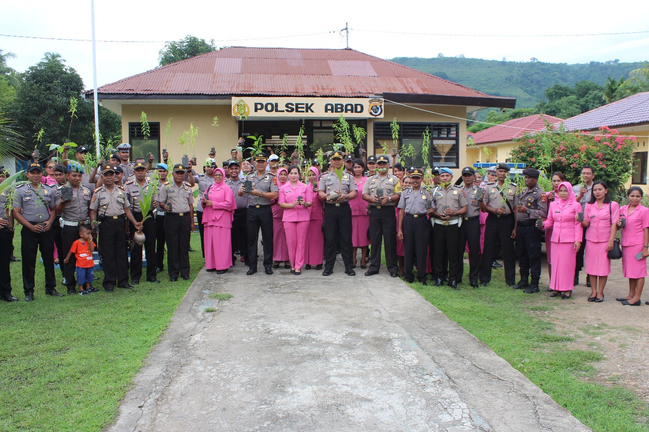 Polri Peduli Penghijauan, Polres Alor Laksanakan Penanaman Pohon