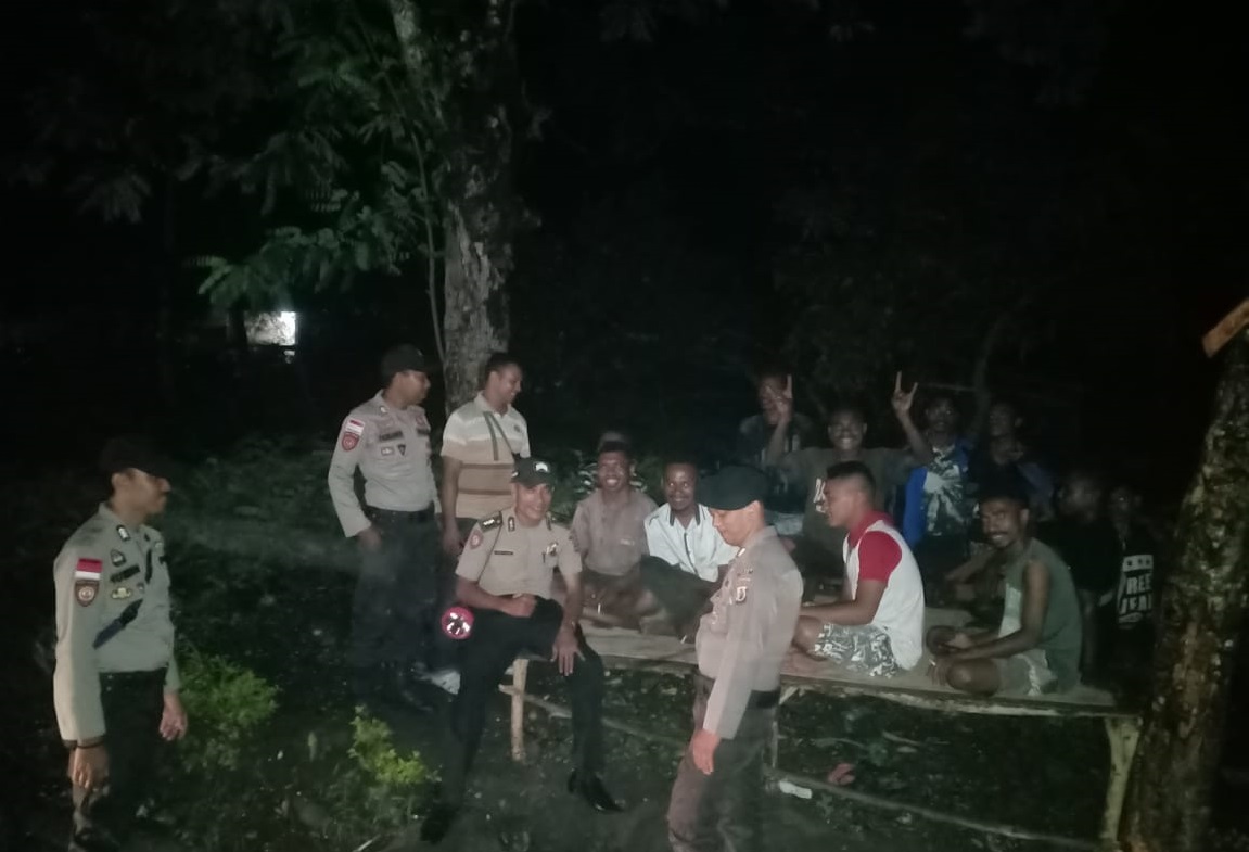 Cegah Kriminalitas Polsek ABAD Laksanakan Patroli Malam